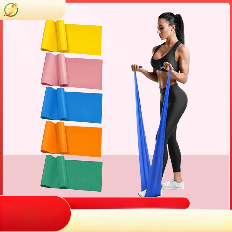 Ekologiškai draugiška latekso fitneso atsparumo juosta – daugiafunkcinė juosta jogai ir tempimui, su pritaikytomis specifikacijomis