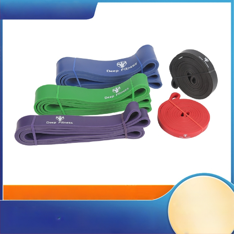 Latekso atsparumo juosta su traukimo žiedu treniruotėms