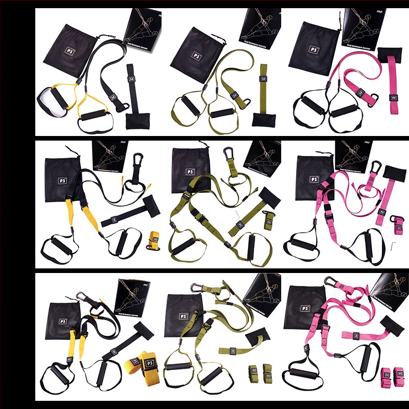 Pakabinama įtempimo juosta treniruotėms — pakabinama atsparos juosta joga ir fitnesui, didelio stiprumo poliesteris (Specifikacijos: P3-1, P3-2, P3-3)