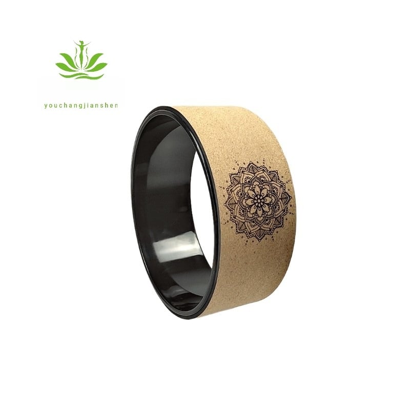 Youchang йога колело от корк за начинаещи – разтягане на гърба, масаж и пилатес ролер