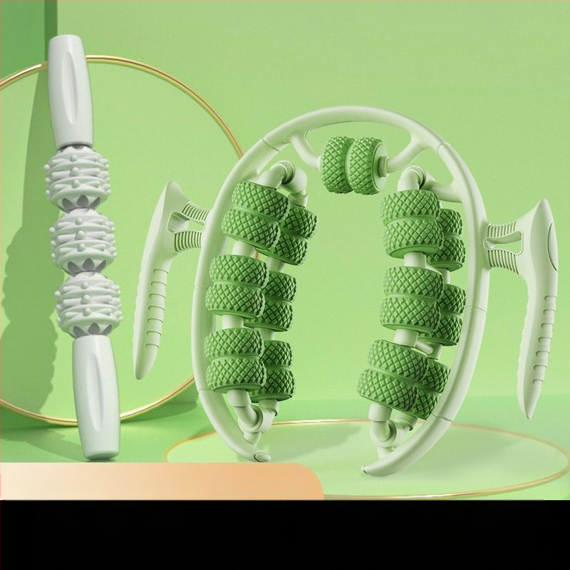 STKO масажор за крак с 26 колела, кръгъл дизайн – ролер за прасци, PP материал