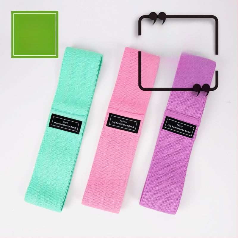 Резистентна лента за клякане с йога пръстен и тазобедрен пръстен – полиестер памук, Yi key, аксесоари за йога
