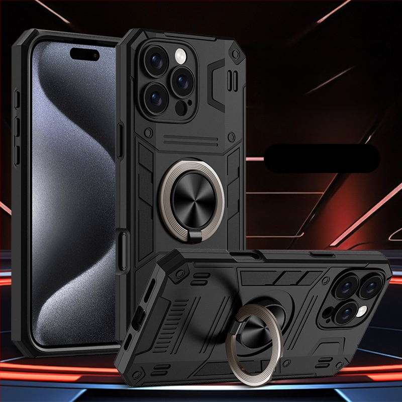 Husă pentru telefon cu inel pentru prindere și acoperire completă – TPU, turnare prin injecție, personalizabilă