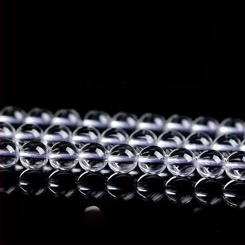 7A kvalitete bijele kristalne labave perle, prirodne bijele kristalne okrugle perle iz starog rudnika, 10 mm, dijelovi nakita, veleprodaja