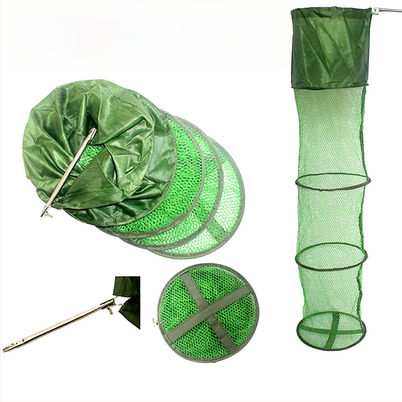 Sulankstomas nailoninis žvejybos tinklo krepšys su kraštų apsauga — Royal Fishing Outdoor