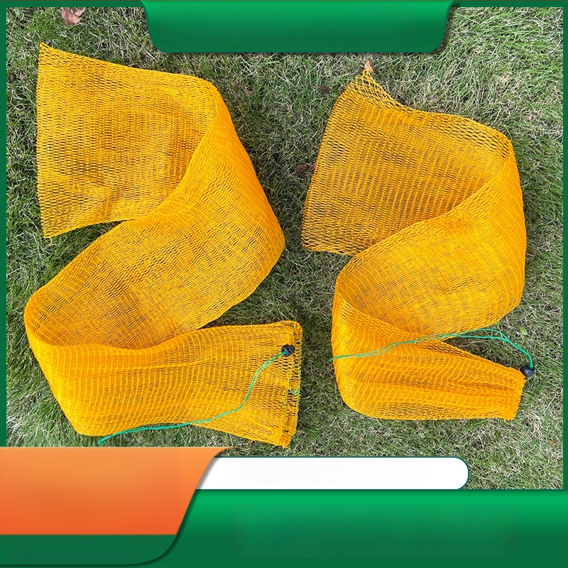 Žvejybos apsaugos tinklo krepšys su plokščiu dugnu, šešių siūlų tinklas, medžiaga: klijinė siūlas, užsegimas virve