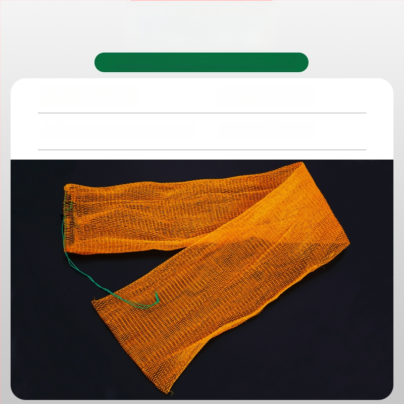 Žvejybos apsaugos tinklo krepšys su plokščiu dugnu, šešių siūlų tinklas, medžiaga: klijinė siūlas, užsegimas virve