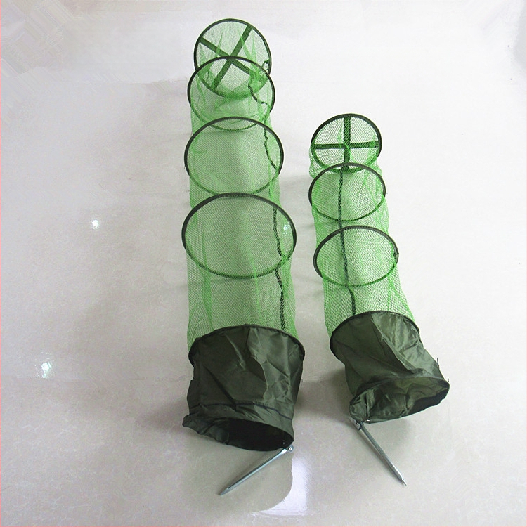 Nailoninė žvejybos apsauga su plieniniais žiedais apatinėje ir burnos srityje, krašto apsauga