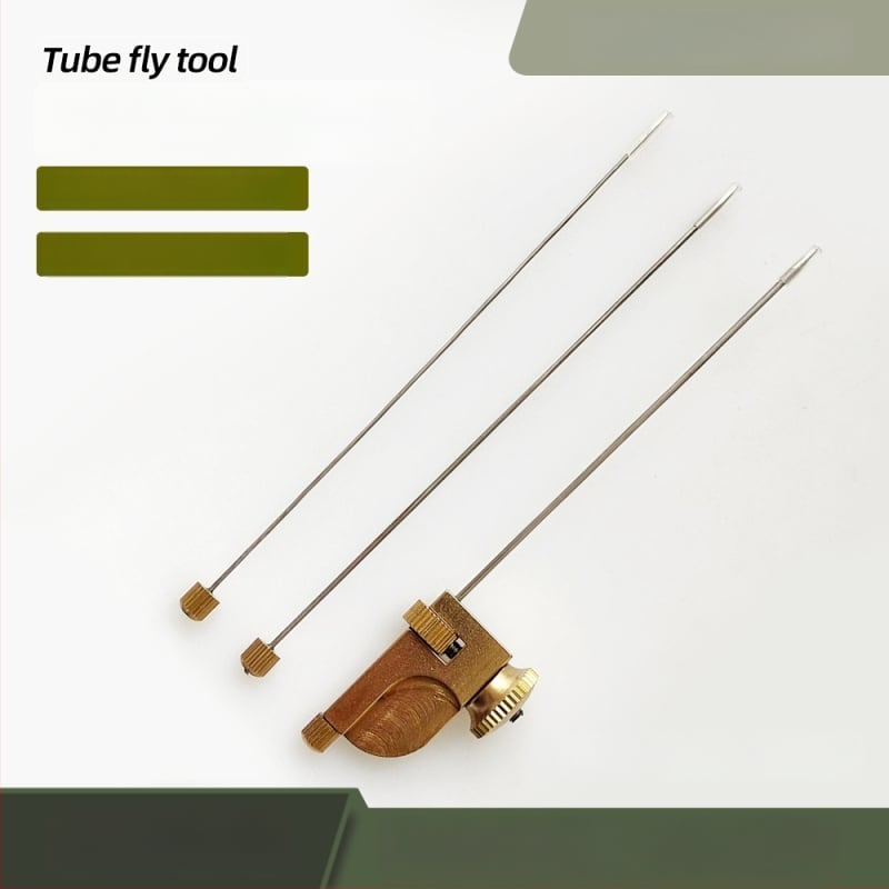 Vamzdinės musės rišimo įrankis — Egret Flying, žvejybos reikmenų rinkinys, kiti komponentai