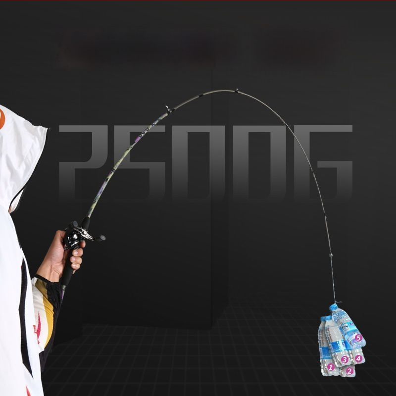 Hasda Ilgų nuotolių meškerių komplektas — itin tvirtas anglies pluoštas, rankena tipo pistoleto ir tiesi rankena, ritė lašinio vandens formos