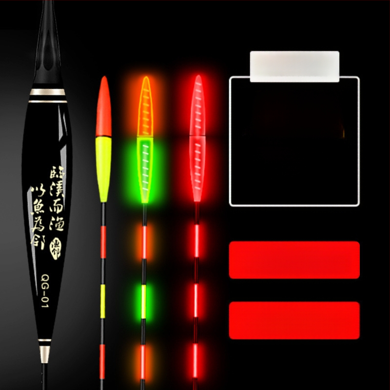 Šviesi plūdė žvejybai su labai jautriu įkandimo indikatoriumi, dviguba naudojimo – dieną ir naktį, tvirtas uodegos dizainas