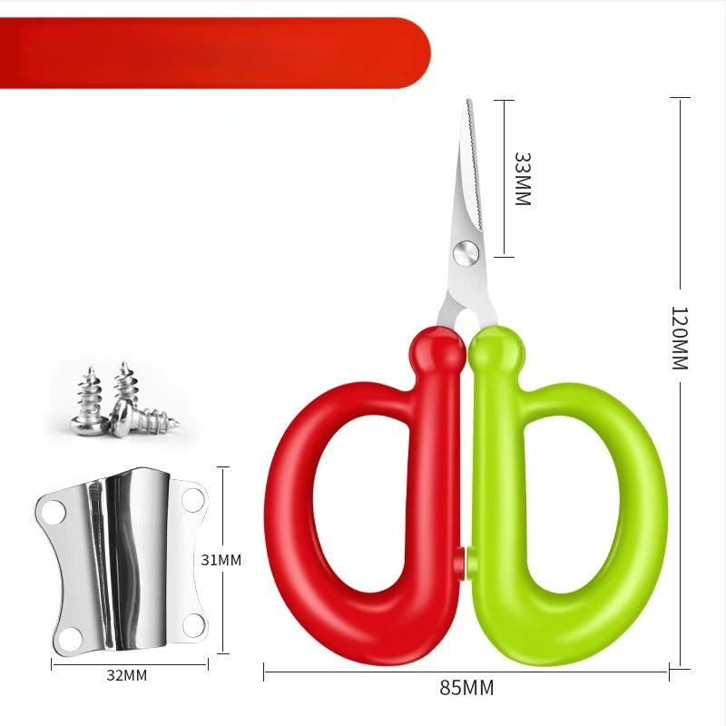 Žvejybos įrangos rinkinys su nerūdijančio plieno žirklėmis ir saugojimo dėžute, nešiojamas