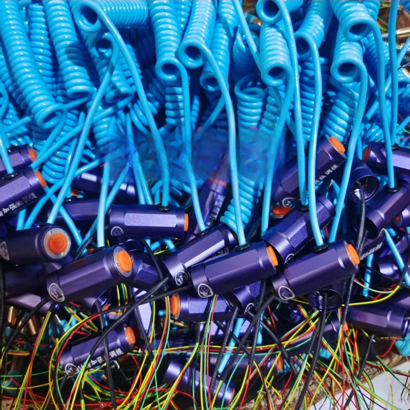 Elektrinis slydimo žiedas pjaustymo matrica komplektas su šešiakampiu vieno paspaudimo nustatymu ir jungiamąja linija (įeina žvejybos linija)