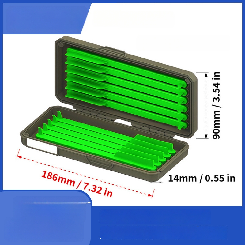 Hyvar Karpių žvejybos priedų rinkinys: saugojimo dėžė su 11 magnetinių strypų ir linijos dėžutė (Kilmė Taizhou)