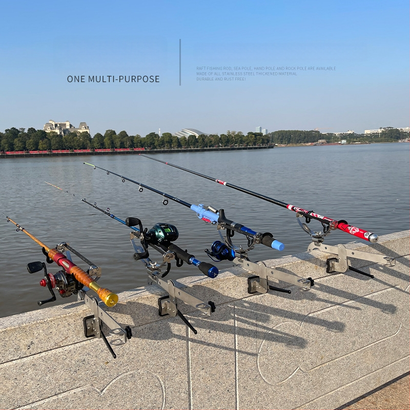 Hunting meškerės laikiklis valtims, sulankstomas, daugiašalis pasukimas, nerūdijantis plienas, su baterijomis