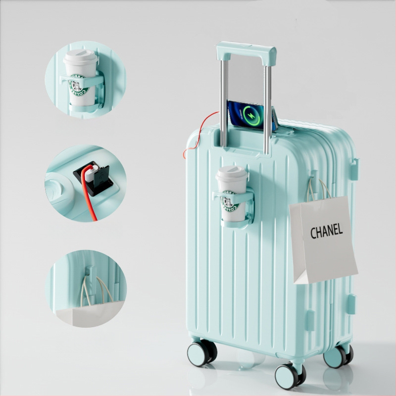 ABS/PC kohver lukuga avamisega, ülikerge, kulumiskindel, vargusvastane, lennureisidele sobiv, universaalsed rattad, kaal 2,8 kg.