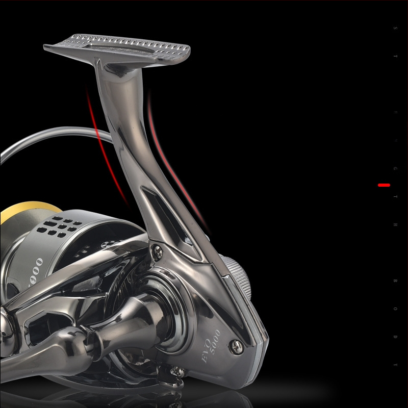 Komelon Spinning Reel με μεταλλική CNC λαβή και μεταλλικό spool, βιδωτής κατασκευής