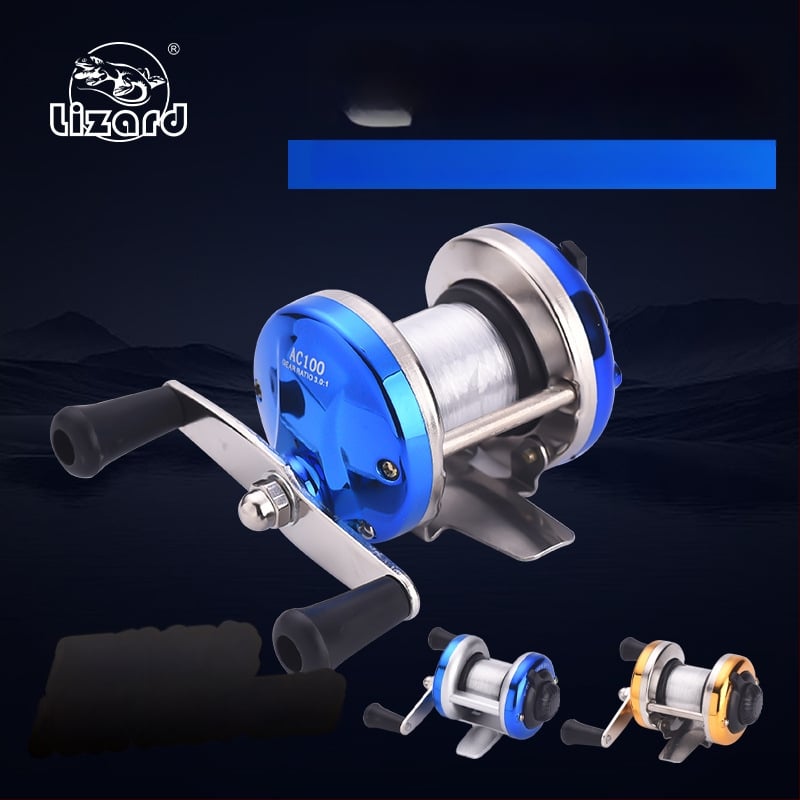 Μίνι μηχανισμός ψαρέματος στον πάγο – μεταλλικό σώμα, διπλό μοχλό, με τροχό γραμμής