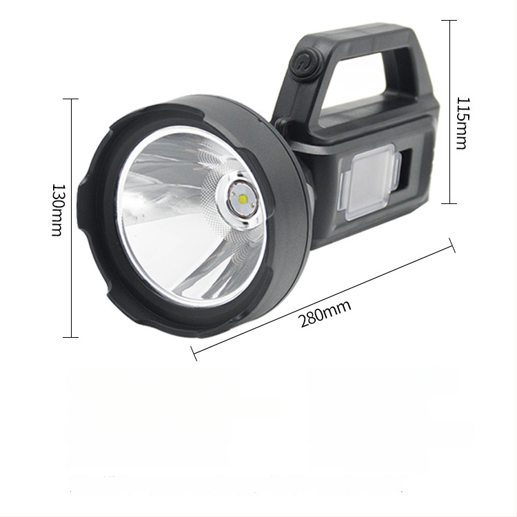 P50 LED φακός εξωτερικής χρήσης, φορητός, επαναφορτιζόμενος, 30W, μπαταρία λιθίου 2200mAh, φόρτιση, εμβέλεια 200–500 μ