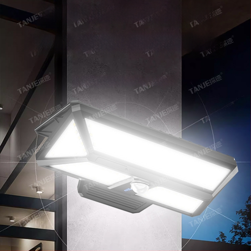 Εξωτερικό LED φωτιστικό με κλιπ, ηλιακό, με τηλεχειριστήριο, ανίχνευση κίνησης, περιστροφή 360°, 25W