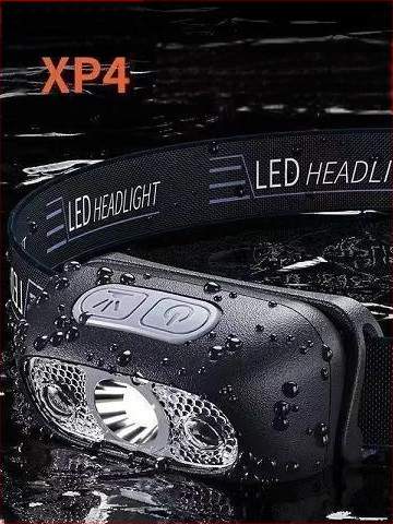 Φακός κεφαλής LED – επαναφορτιζόμενος, αδιάβροχος, δέσμη 10 m, αυτονομία 3–10 h, μπαταρία 18650