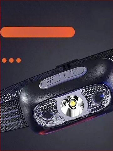 Φακός κεφαλής LED – επαναφορτιζόμενος, αδιάβροχος, δέσμη 10 m, αυτονομία 3–10 h, μπαταρία 18650