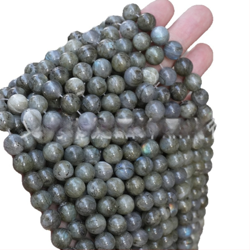 Prirodne bijele sjajne kamenčiće perle, okrugle, 10 mm, za DIY izradu narukvice, visokokvalitetni dijelovi od poludragog kamenja