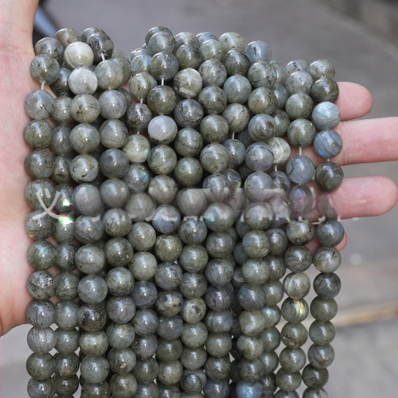 Prirodne bijele sjajne kamenčiće perle, okrugle, 10 mm, za DIY izradu narukvice, visokokvalitetni dijelovi od poludragog kamenja