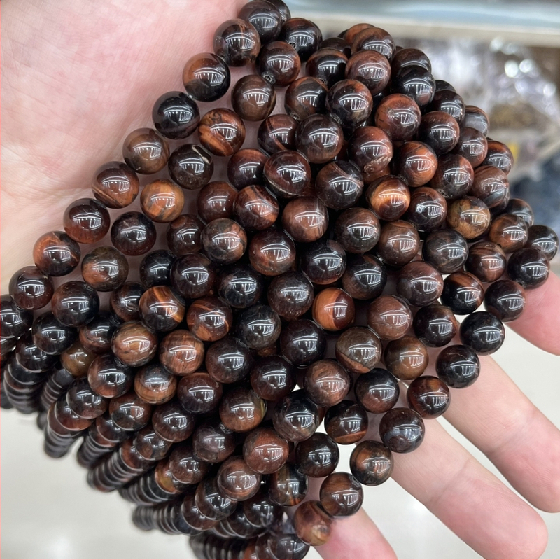 4-16 mm 5A prirodne crvene tigrovo oko okrugle perle za DIY nakit, slobodne perle od tigrovog oka, poluproizvodi
