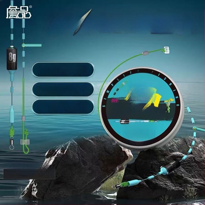 Žvejybos linijų rinkinys dideliems žuvims, be mazgų, deimantinis žiedas, pagrindinė linija didelio įtampos, medžiaga: vilna