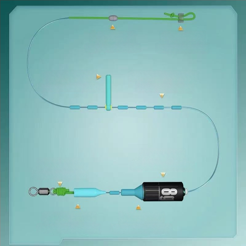 Žvejybos linijų rinkinys dideliems žuvims, be mazgų, deimantinis žiedas, pagrindinė linija didelio įtampos, medžiaga: vilna