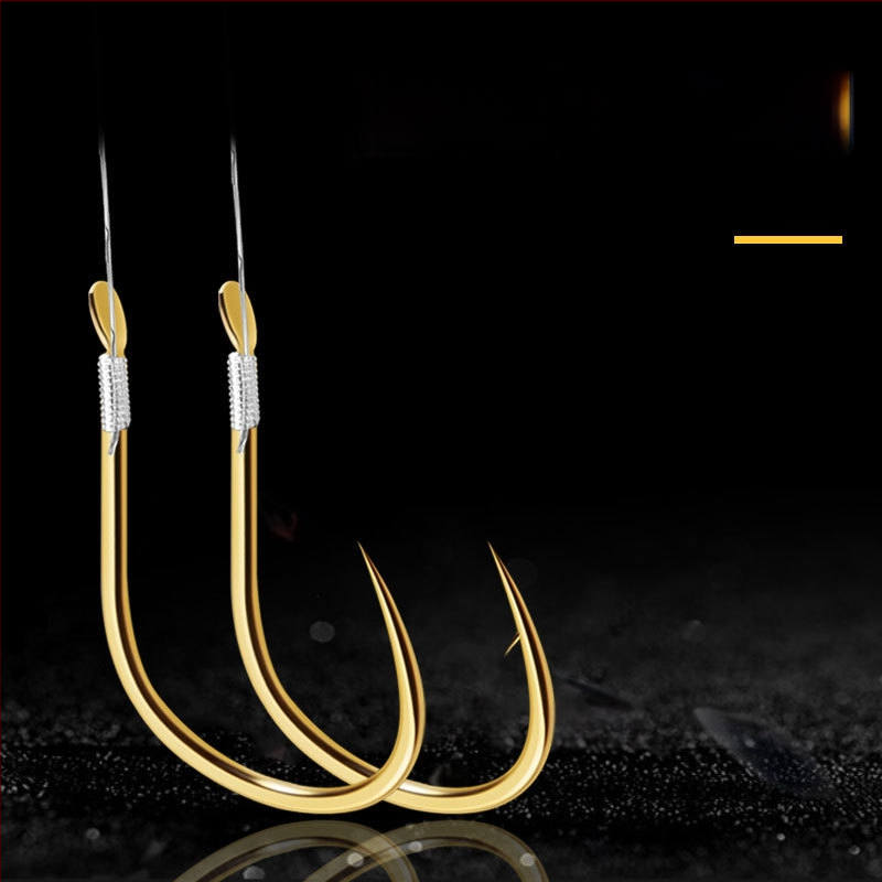 Nailoninis žvejybos vadovas su dvigubu kabliu, rankų darbo, paruoštas naudoti