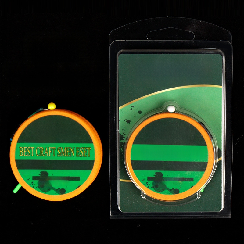 Dėžėje pakuotas pagrindinės linijos rinkinys, nailonas, silikoniniai priedai, Black Pit