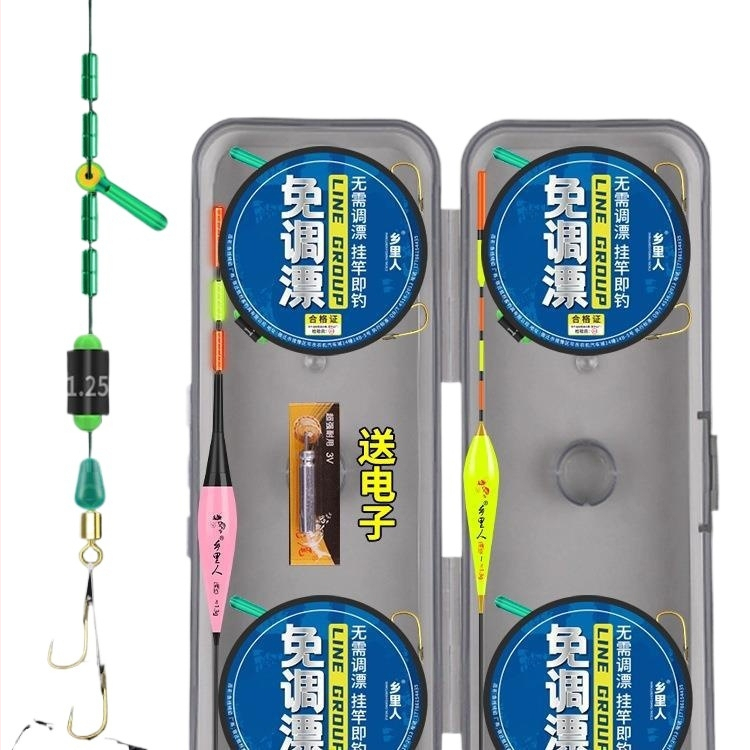 Žvejybos linijų rinkinys su dvigubais kabliukais ir auksine apdaila, medžiaga: šilkinė gėlė, ilgis 3,6 m, upės žvejybai