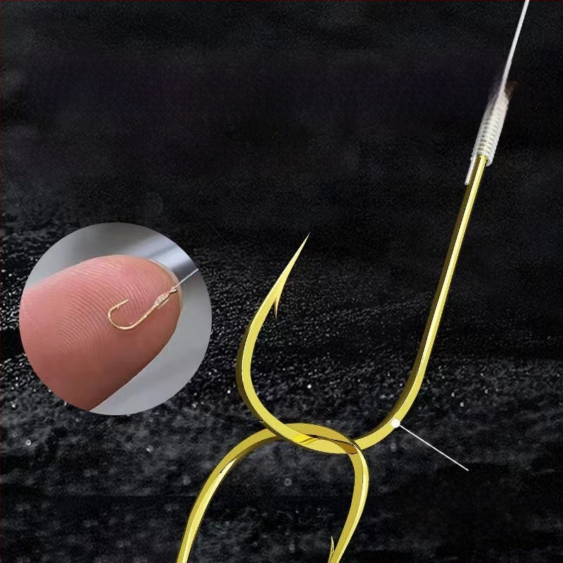 Upės žvejybos linijos komplektas su trimis plaukiojančiais kabliukais - pilnas komplektas