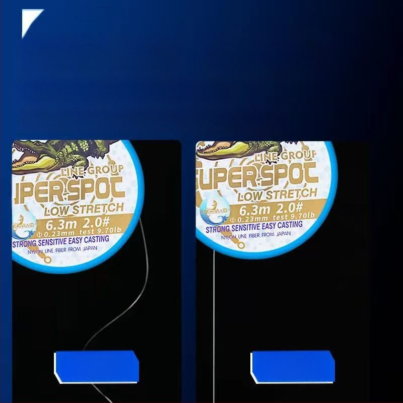 Pagrindinės žvejybos linijos rinkinys - prancūziškas taškuotas raštas, be mazgo, nailonas, modelis I2/3-2-7