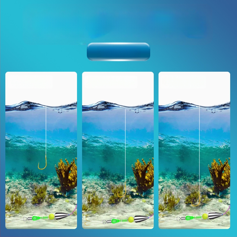 Roko žvejybos linijų komplektas su reguliuojamu slydimu plūduriu, 100 m pagrindinė linija, medžiaga: šilkas gėlė, tinkama tvenkinio žvejybai