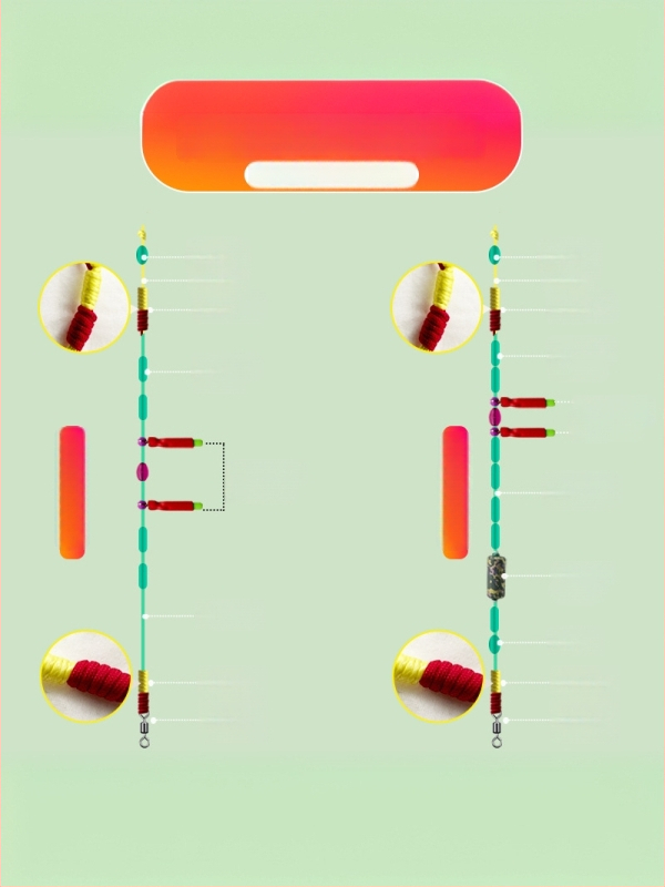 Žvejybos linijų rinkinys – nailono šilkas, 5,4 m, Black Pit, kilmė Huangchuan