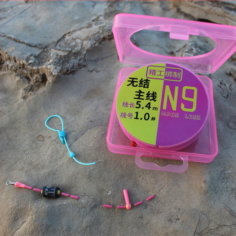 Nailono pagrindinė linija Black Pit žvejybai — sustiprinta, be mazgų, savarankiškai užsidaranti, prieš susivėlimą