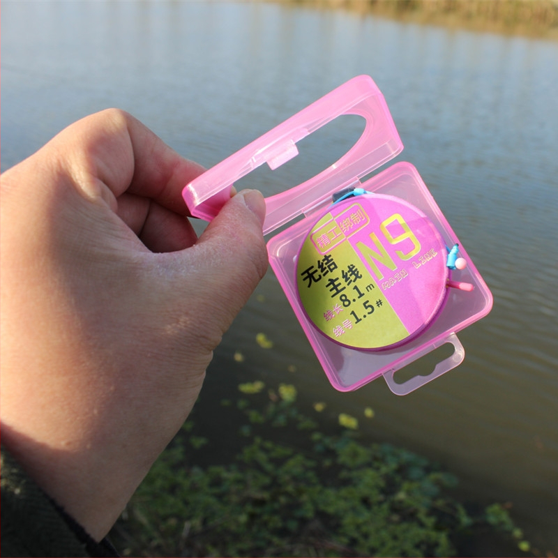 Nailono pagrindinė linija Black Pit žvejybai — sustiprinta, be mazgų, savarankiškai užsidaranti, prieš susivėlimą