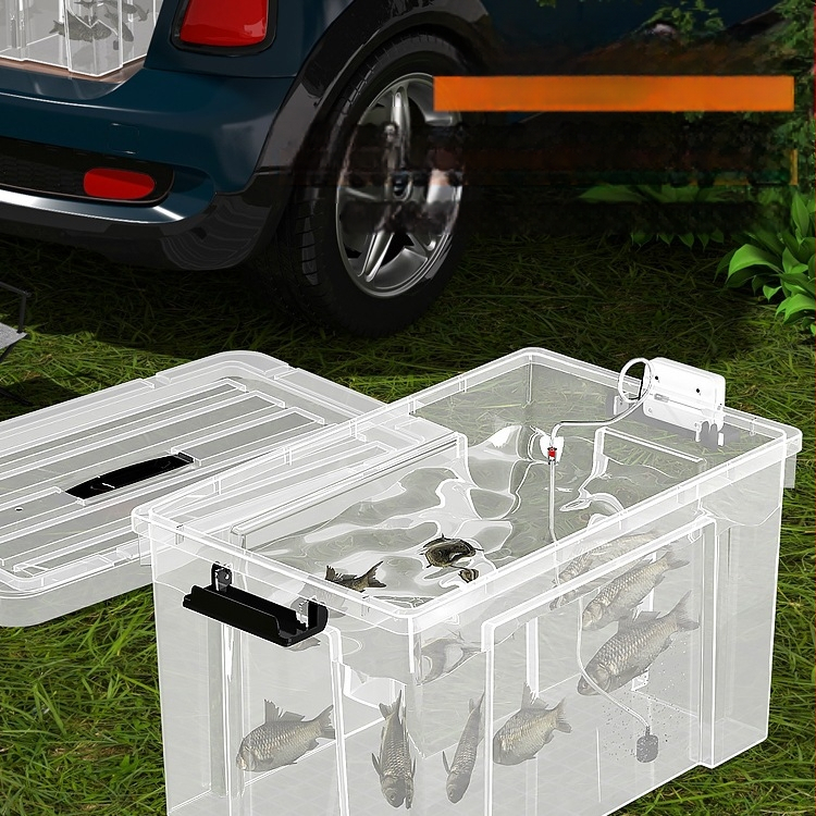 Žvejybos dėžė su storesniu korpusu ir sėdėjimo funkcija, skirta automobiliui, prekių ženklas Other, talpa žemiau 9, medžiaga šilkas gėlė