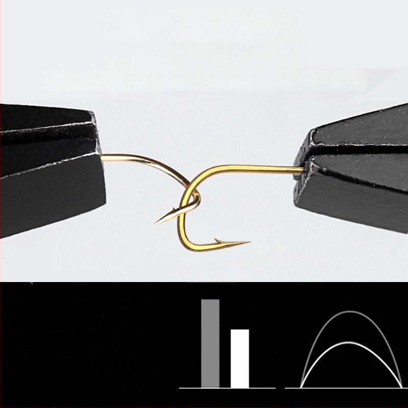 Yingke žvejybos kabliukų rinkinys su manžetu, dvigubas kabliukas, su dantimis, prieš susivėlimą