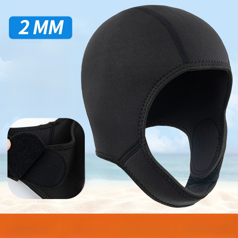 Neopreninė plaukimo kepurė 2,5 mm su Velcro žiemos plaukimui, suaugusiems
