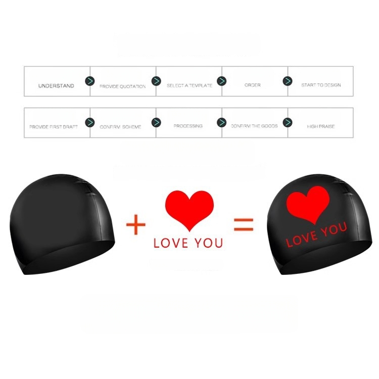 Silikoninė plaukimo kepurė – Reklaminis logotipas, suaugusiems, tinkama plaukiojimui ir vaikščiojimui vandeniu