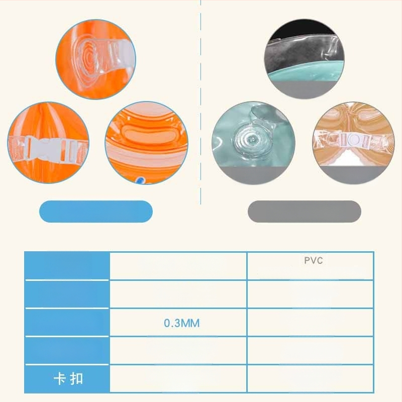 Angel Ward naujagimio kaklo plūduriui su integruota apykakle baseinui — PVC 0,18, animacinis raštas, tinkama plaukiojimui ir vandens vaikščioti