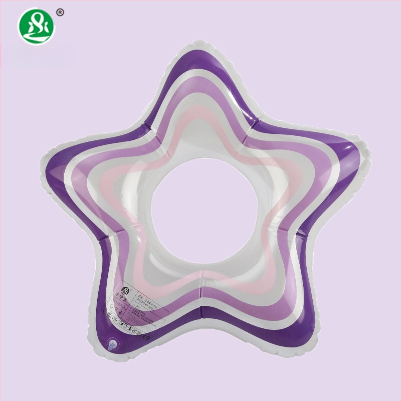 Vaikų plaukimo žiedas iš PVC, penkių taškų žvaigždės dizainas, ekologiška medžiaga