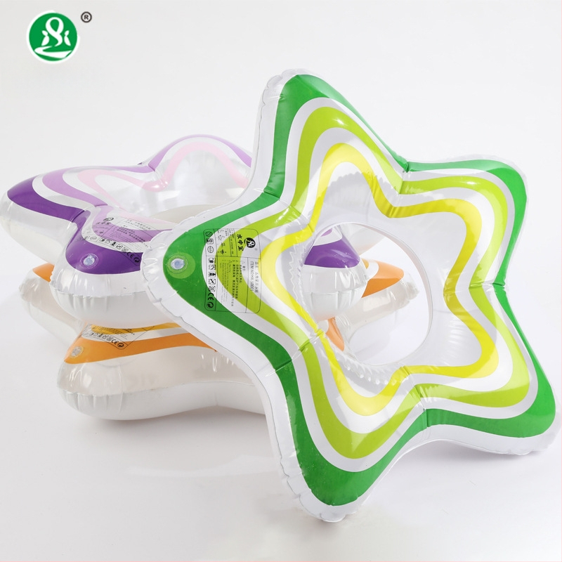 Vaikų plaukimo žiedas iš PVC, penkių taškų žvaigždės dizainas, ekologiška medžiaga