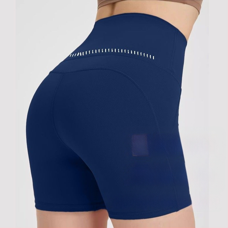 Йога къси панталони за жени с висока талия, лек летен стил, повдигане на ханша, контрол на корема, найлон 80%, дължина ¼, тясна кройка, SINWISS, лято 2025