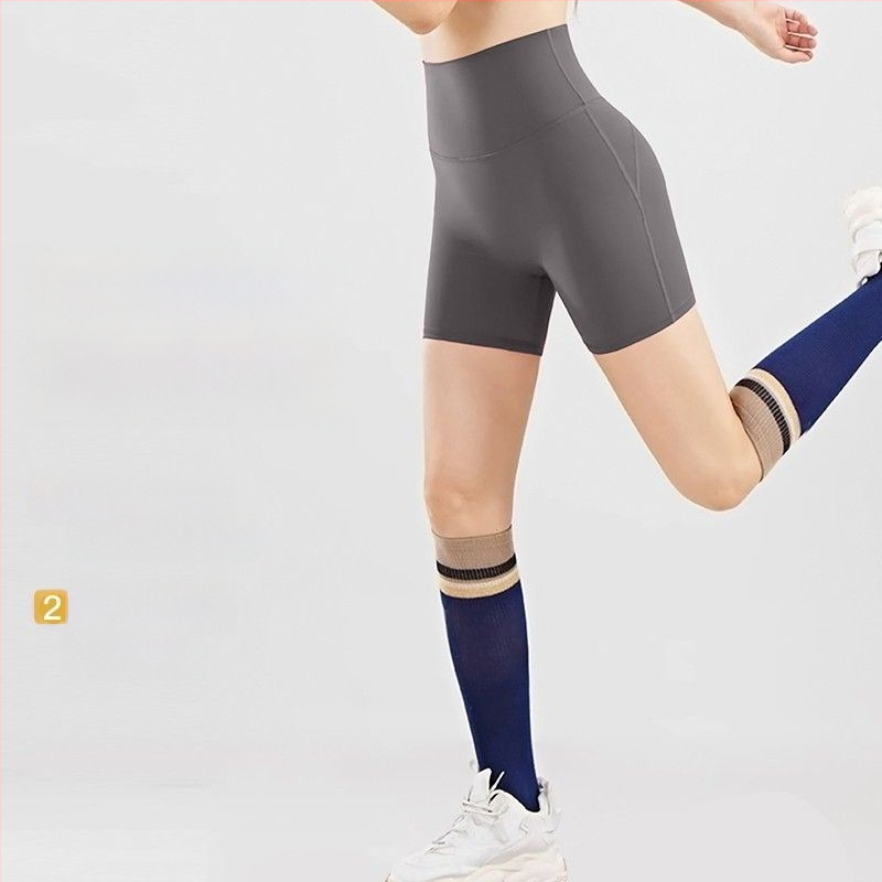 Йога къси панталони за жени с висока талия, лек летен стил, повдигане на ханша, контрол на корема, найлон 80%, дължина ¼, тясна кройка, SINWISS, лято 2025