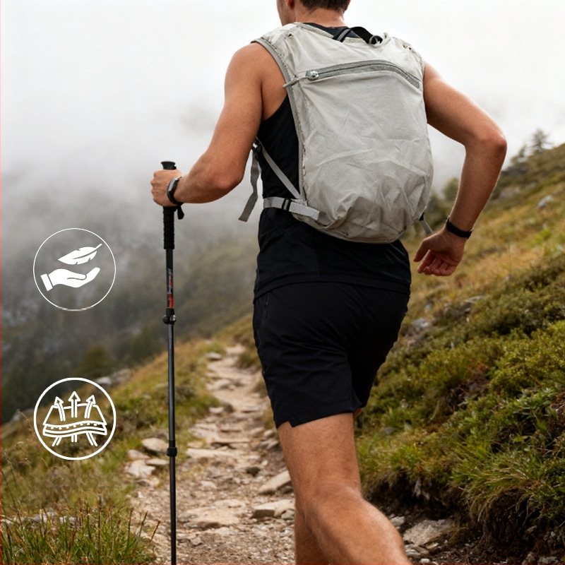 Раница за походи – дишаща, водоустойчива, еластична материя, система с въздушна възглавница, унисекс, за спорт на открито